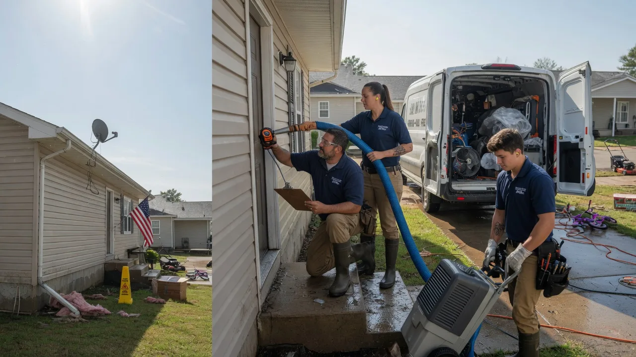 Ceiling Water Damage Restoration in Penfield, IL near me
